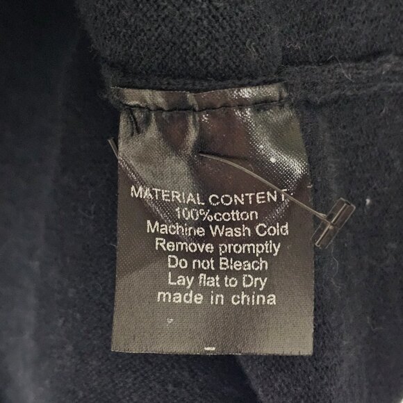 Sourpuss Pink Gothic Skull Womens Medium Long Sleeve Black Cardigan Sweater - Picture 4 of 6